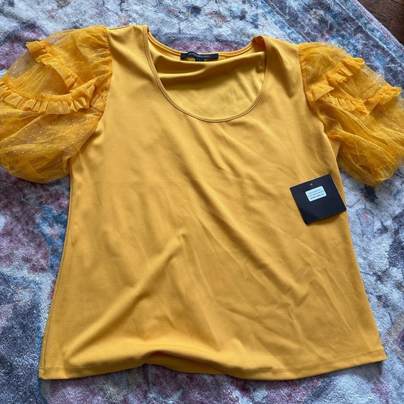 NWT Marc New York Yellow Women’s Blouse - Picture 1 of 4